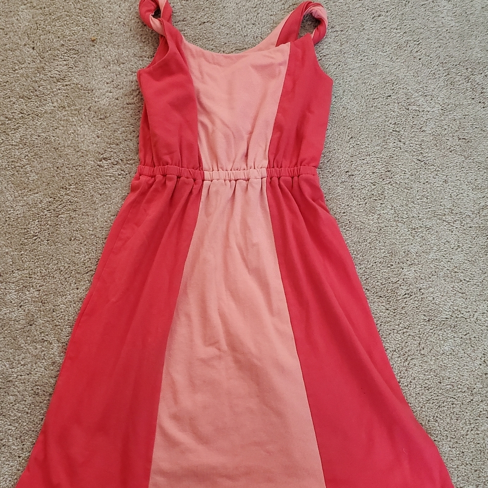 Girls Gymboree coral and peach spring Easter dress